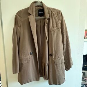 Madewell Drapeweave Caldwell Double-Breasted Blazer